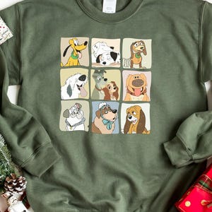 Sweat-shirt pour chiens Disney, sweat-shirt rétro pour chien, chemise pour maman chien Disney, chemise pour amoureux des chiens, cadeau pour amoureux des chiens Disney, sweats à capuche pour propriétaire de chien, pulls cadeaux