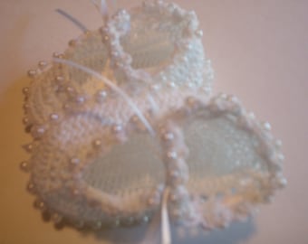 14-A Pattern Beaded Baby Slippers crochet Booties by Kelly Taylor