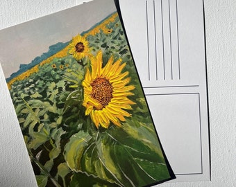 Sunflower Postcard