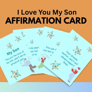 20 Cartões de Afirmação Diária para Filhos – Palavras Inspiradoras de Mamãe ou Papai – Aumente a Confiança e a Autoestima