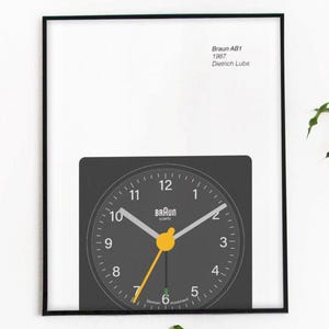 Iconic Braun AB1 Radio Digital Illustration Dieter Rams Bauhaus Poster