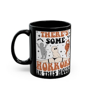 Spooky Halloween Mug: Horror Theme Kitchenware, Gift for Halloween Lovers