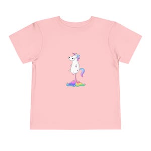 Cute Unicorn Toddler Tee, Fun Kids T-Shirt, Rainbow Unicorn Apparel, Playful Toddler Clothes, Birthday Gift for Toddler