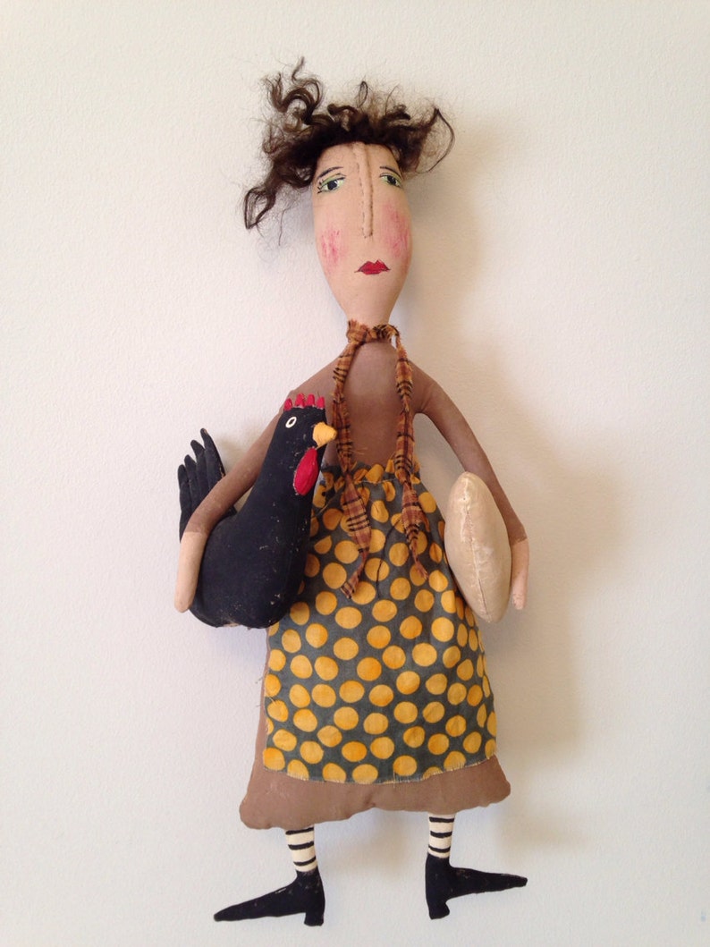 RESERVED for Gail....Primitive Folk Art Doll. | Etsy