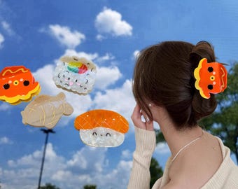Presilha de cabelo para sushi: acessório divertido para quem curte comida