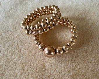 Rose Goldfilled Perlen Ring Muster