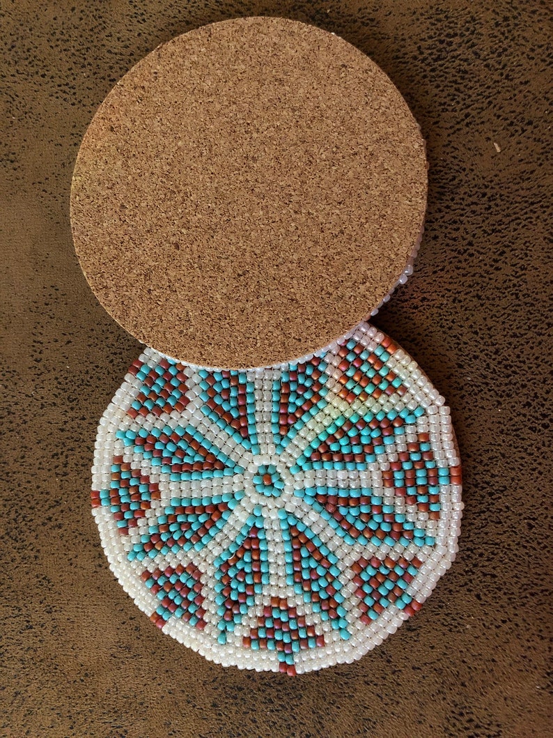 Beaded Coasters Patterns for 2 Different Coasters Etsy