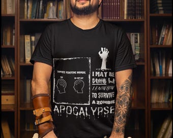 I may be dumb zombie t-shirt, funny zombie t-shirt, Halloween party tee, undead humor, zombie apocalypse tee, walking dead tee, zombie gift