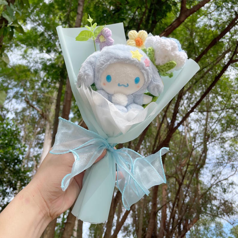 Sanrio Bouquet Hello Kitty Flower Melody Plush Bouquet Christmas Gift Valentine Gift Birthday Gift Gift for Her Anniversary Gift Kids Gift Style 13