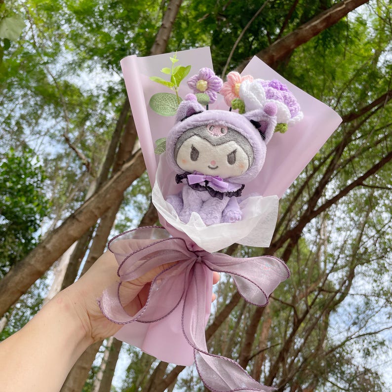 Sanrio Bouquet Hello Kitty Flower Melody Plush Bouquet Christmas Gift Valentine Gift Birthday Gift Gift for Her Anniversary Gift Kids Gift Style 15