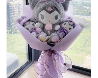 Sanrio Bouquet Handmade Bouquet Sanrio Plush Bouquet Christmas Gift Valentine Gift Anniversary Gift Birthday Gift Gift for Her Kids Gift
