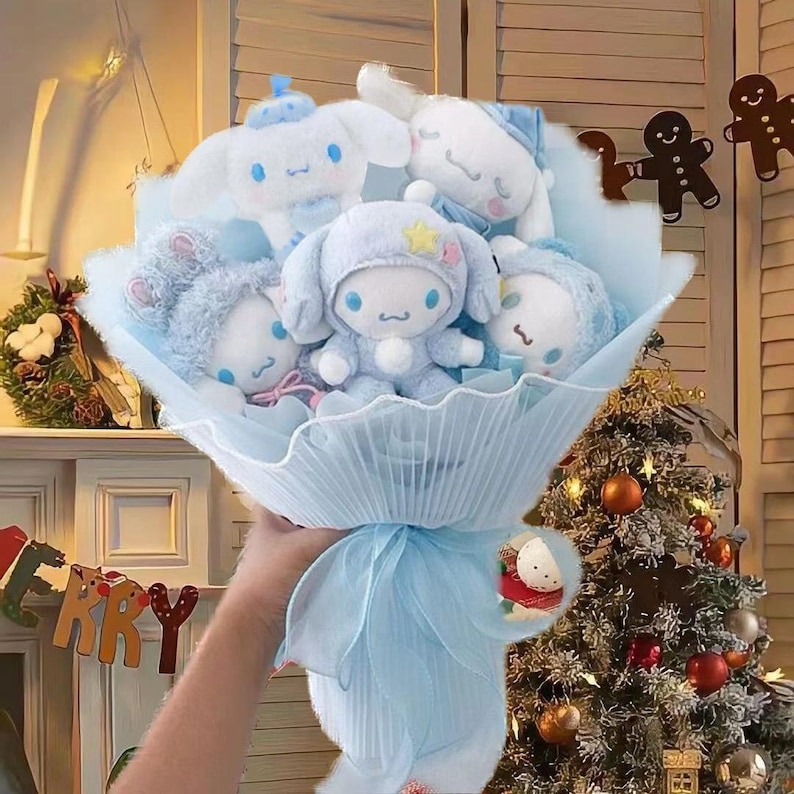 Sanrio Bouquet Hello Kitty Flower Melody Plush Bouquet Christmas Gift Valentine Gift Birthday Gift Gift for Her Anniversary Gift Kids Gift Style 4