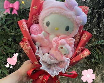 Sanrio Bouquet Sanrio Christmas Sanrio Gift Hello Kitty Plush Bouquet Christmas Gift Valentin Gift Birthday Gift Anniversary Gift Kids Gift