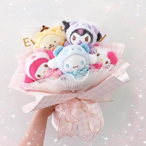 HelloKitty-Blumenstrauß, Sanrio-Blumenstrauß, Kuromi-Plüschblumenstrauß, Weihnachtsgeschenk, Geburtstagsgeschenk, Valentinsgeschenk, Jahrestagsgeschenk, Geschenk für Sie, Kindergeschenk