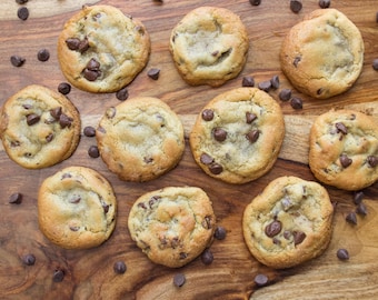 One Dozen Homemade Chocolate Chip Cookies, Fresh Baked