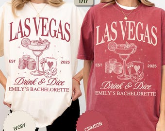 Las Vegas Bachelorette shirts, Custom Bachelorette Party Shirts, Retro Bachelorette Party Vegas, Bridesmaid Girls Trip, Bridal Party Gifts.