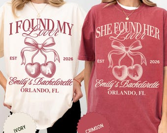 Custom Bachelorette Party T-Shirt: She Found Her Lover Bridesmaid Gift