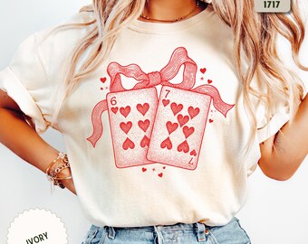 Valentine Six Seven T-Shirt: Retro 6  7 Valentines Day Tee Gift