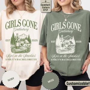 Personalized Gatlinburg Bachelorette Shirt, Mountain Bride Trip Tee, Custom Bride Squad T-Shirt, Matching Bach Camping Shirt, Team Bride Tee