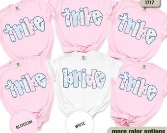 Bride and Tribe Shirts, Bride Squad Shirt, Bachelorette Party Shirts, Bridesmaid Proposal Tee, Team Bride Matching Shirt, Bridal Party Gift.