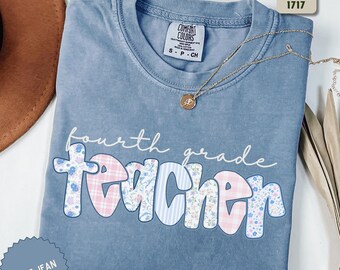 Fourth Grade Teacher Shirt, 4th Grade T-shirt, Back To School Tee, Elementary Teacher Team Shirt, Teacher Appreciation Tee, New Teacher Gift