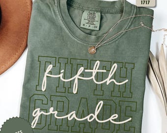 Fifth Grade Teacher Shirt, 5th Grade Teacher Shirt, Elementary Teacher Team Tee, Back To School Shirt, New Teacher Gift, First Day T-Shirt.