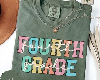 Fourth Grade Teacher Shirt, 4th Grade T-Shirt, Back To School Teacher Tee, Elementary School Teacher Team Shirt, Teacher Appreciation Gift.