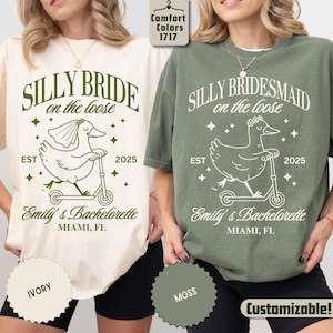 Silly Goose Bachelorette Party Shirt, Funny Bride & Bridesmaid Tee, Custom Bach Trip Shirt, Girls Weekend Matching Shirt,Luxury Bachelorette