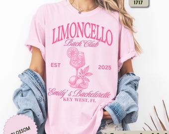 Limoncello Bachelorette Shirt, Italy Matching Team Bride Tee, Custom Amalfi Girls Trip Shirt, Lemon Bach Party Tee, Key West Bridal Shirt