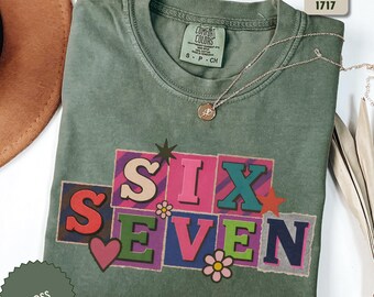 Funny Six Seven T-Shirt: 67 Note Meme Tee Gift
