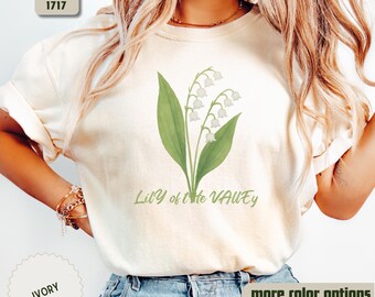 Lily of the Valley Shirt, May Birth Flower, Comfort Colors Tee