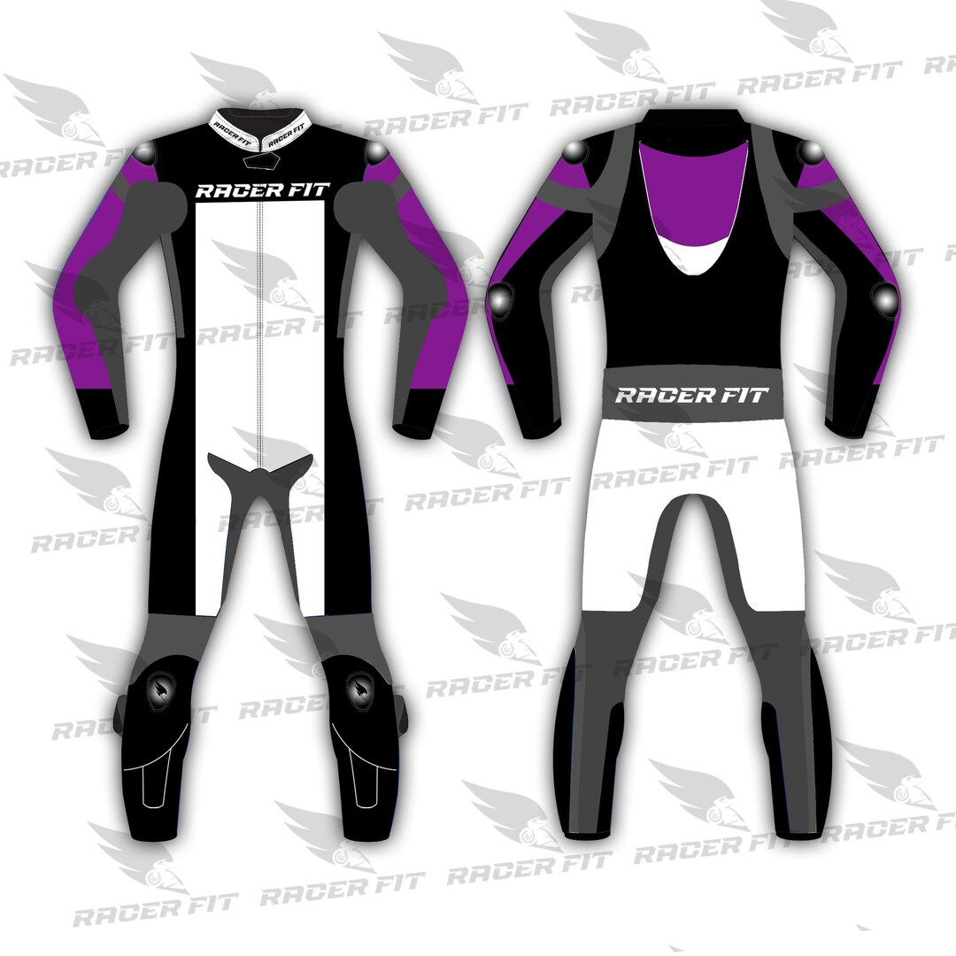 Motorbike Racing Leather Suit, Racer Fit Men's Motorcycle Suit ...