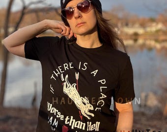 Lincoln Quote T-Shirt: Rabbit Illustration, Gettysburg PA Haunted Town Design