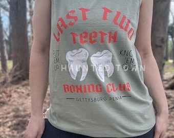Last Two Teeth Boxing Club Gettysburg Pennsylvanie Débardeur Guerre Civile