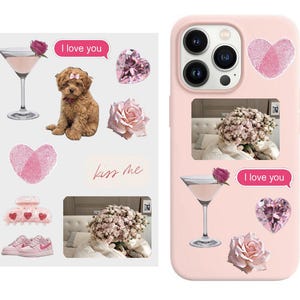 Adesivi 3D "San Valentino" / Set di 10 adesivi 3D per custodia