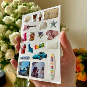 Model 3D Наклейки «Калифорния» / Набор из 20 наклеек для чехла