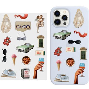Stickers 3D « Italian Vibes » / Lot de 15 stickers 3D pour étui