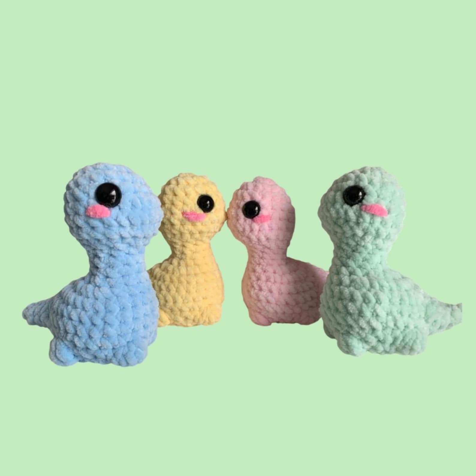 Baby Brontosaurus (no Sew) PDF Pattern English - Etsy