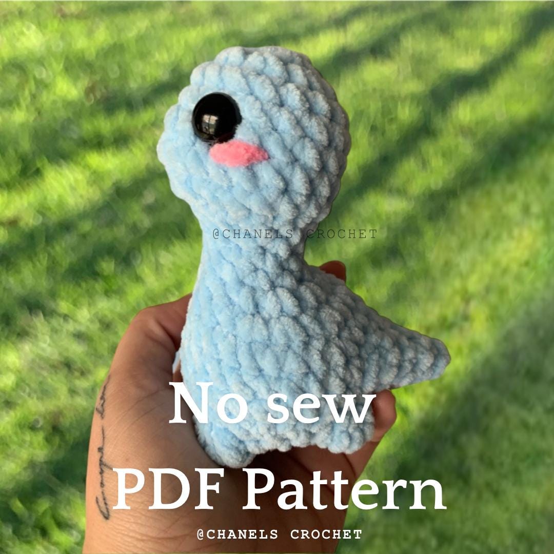 Baby Brontosaurus (no Sew) PDF Pattern English - Etsy