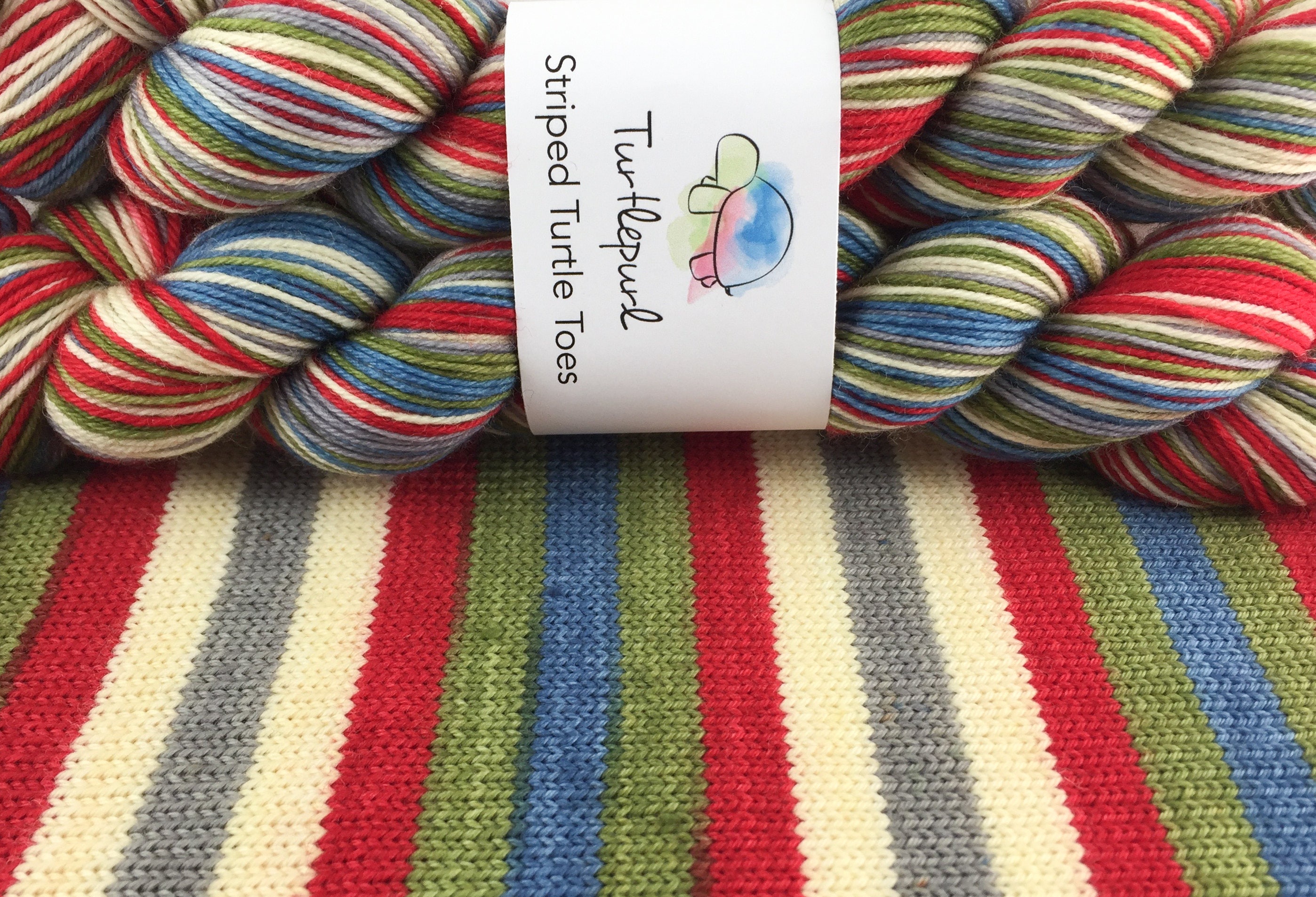 Rock Paper Scissors Lizard Spock - Hand Dyed Self Striping Sock Yarn