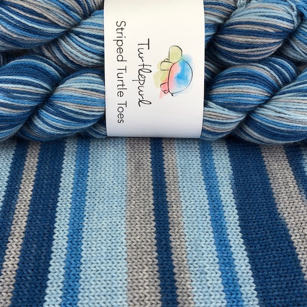 Diamond Dungarees - Hand Dyed Self Striping Sock Yarn