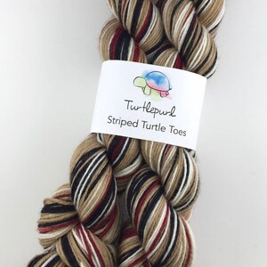 Trenchcoat Hand Dyed Self Striping Sock Yarn Ready to ship by May 13th image 3