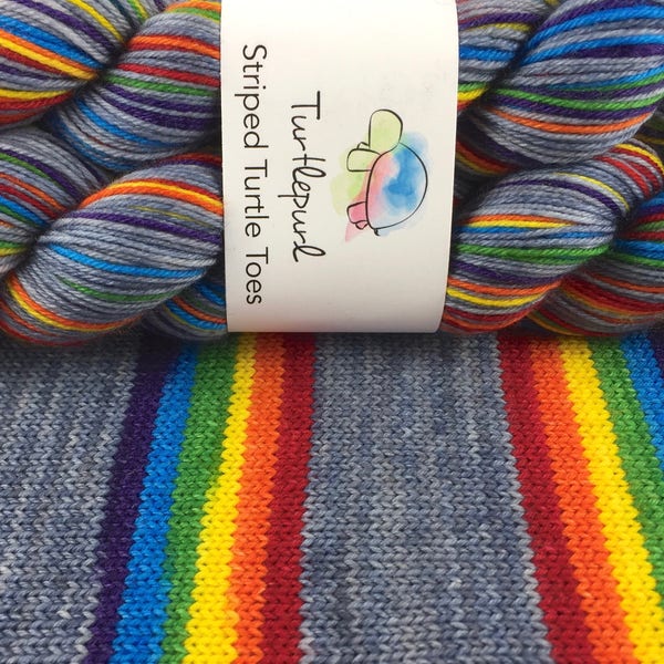 What Does It Mean? - Hand Dyed Self Striping Sock Yarn - Ready to Ship by May 13th
