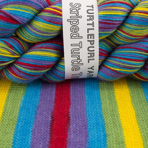 Rainbow Brite - Hand-Dyed Self-Striping Sock Yarn