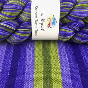 Iris - Hand Dyed Self Striping Sock Yarn