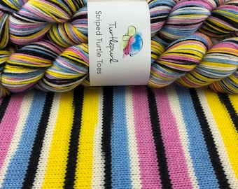 All Sorts of Fun! - Hand Dyed Self Striping Sock Yarn