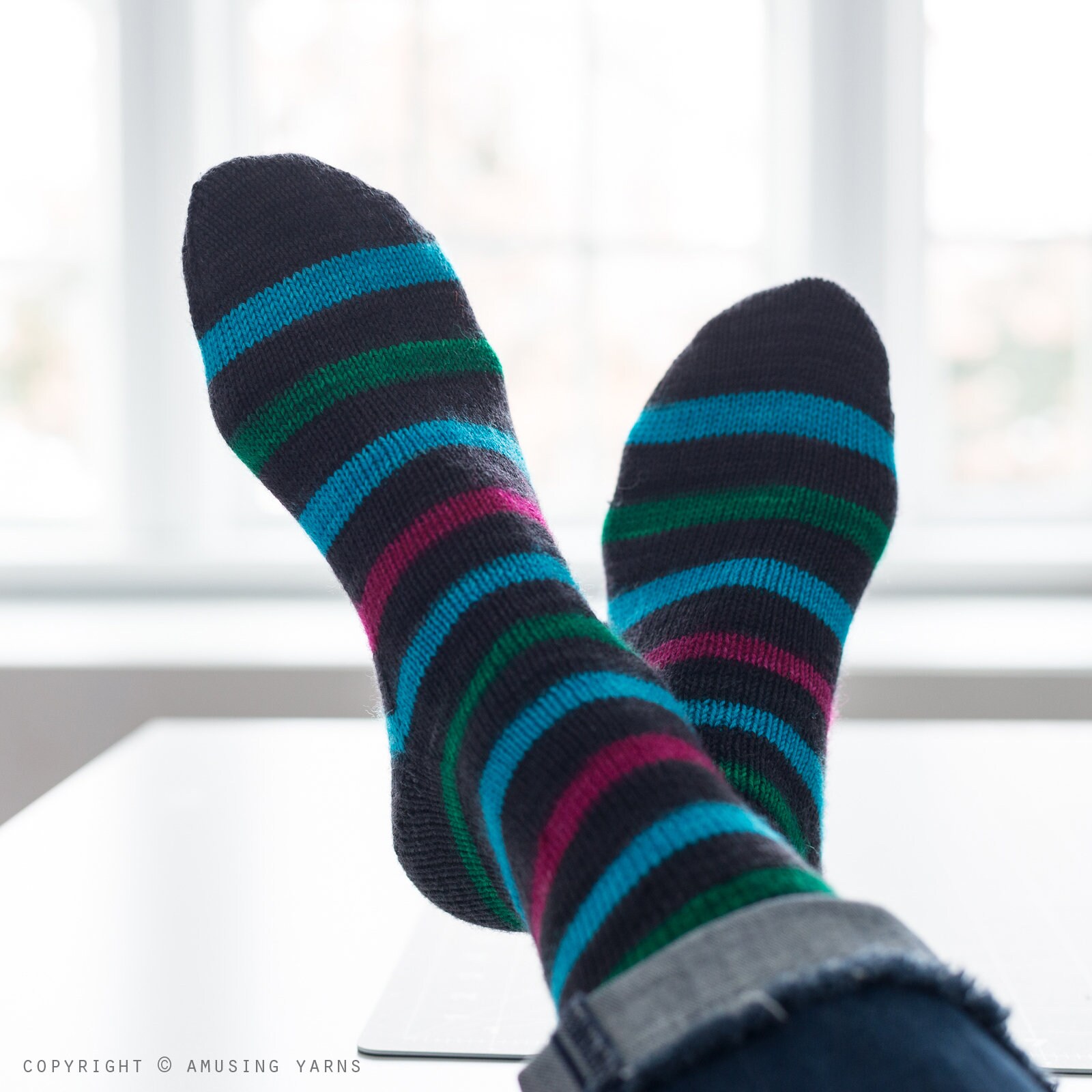 Comic Strip Hand Dyed Self Striping Sock Yarn Etsy