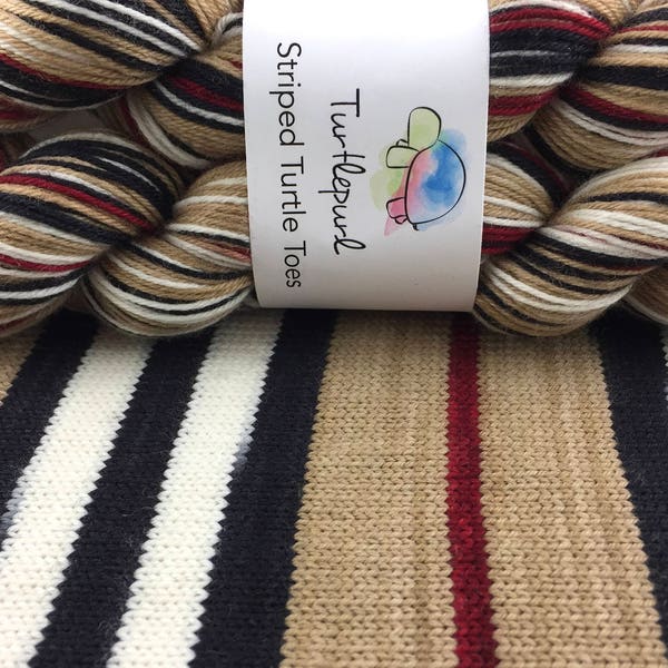 Trenchcoat - Hand Dyed Self Striping Sock Yarn - Ready to ship by May 13th