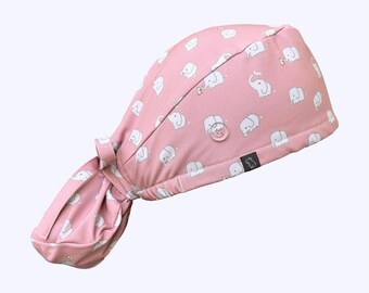 Capy Ponytail Scrub Cap: I'm Just a Baby (Elephant)