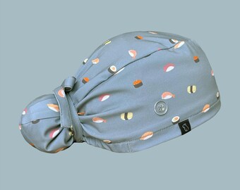 Bun Scrub Cap: Sushi Land